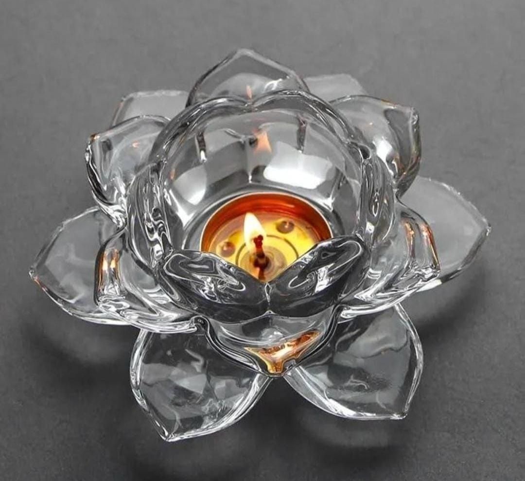 LotusGlow Candle Holders – Lotus-Shaped Tea Light Holders, Elegant & Decorative for Home, Pooja, Diwali & Table Decor