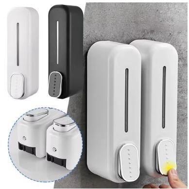 LuxePress Wall-Mounted Soap Dispenser – Refillable, Leakproof, Easy Press Design for Bathroom & Kitchen