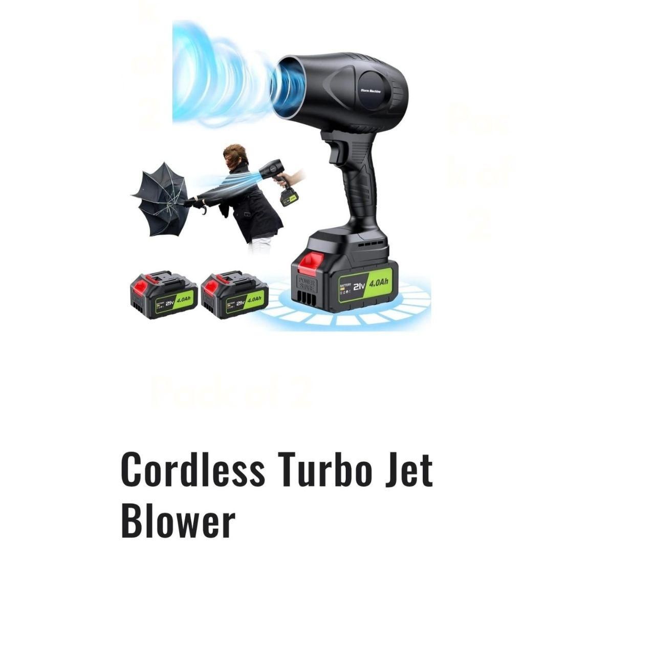 AeroTurbo Handheld Air Blower – High-Powered, Compact & Lightweight for Car Cleaning, Snow Removal & Household Use