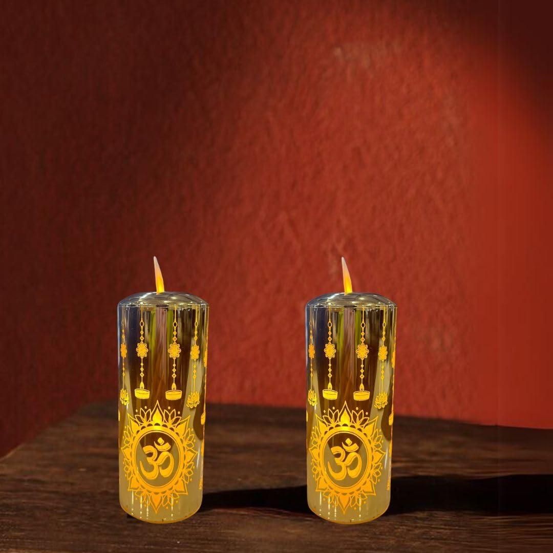 FlameGlow LED Light – Realistic Flickering Flame LED, Battery/USB Powered for Home, Bedroom, Table Decor, Parties & Festivals