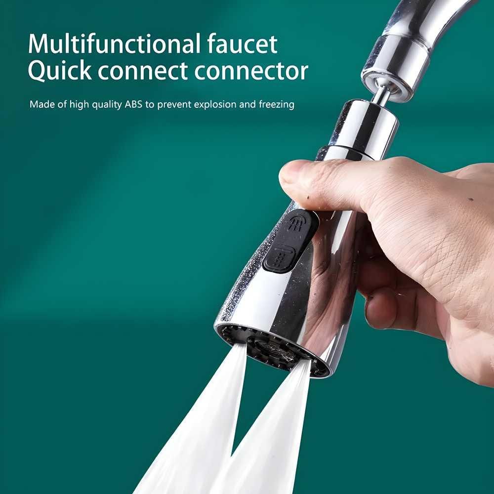 3-in-1 Kitchen Tap – Stainless Steel, 3 Water Modes for Cooking, Washing & Cleaning Fruits & Vegetables, Durable & Stylish