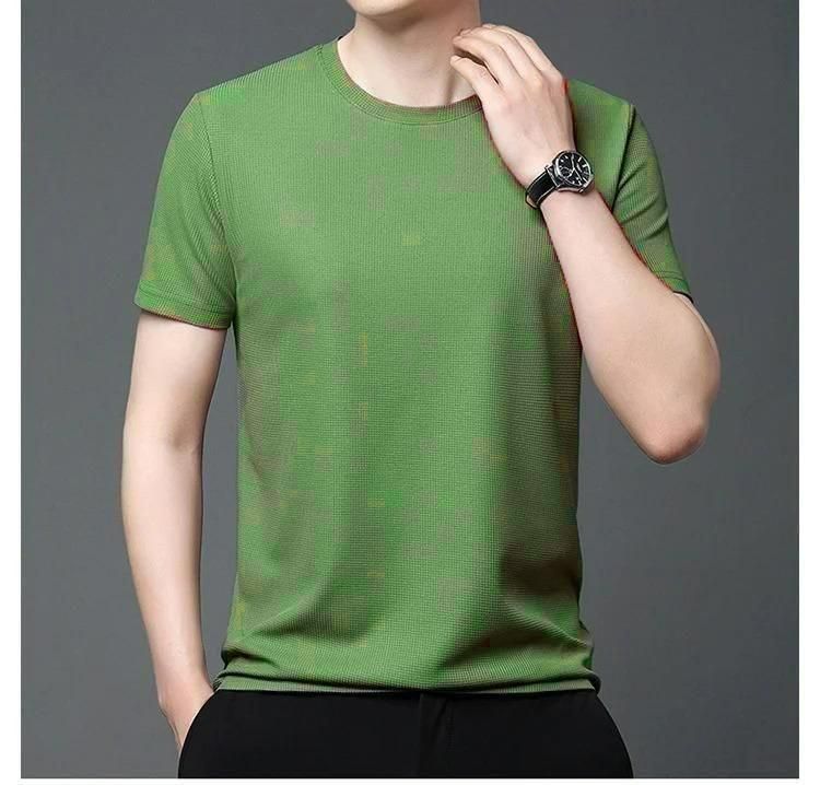 StretchEase Men’s Round Neck T-Shirts (Pack of 4) – Stretchable, Breathable & Quick-Dry Polyester Tees for Everyday Comfort