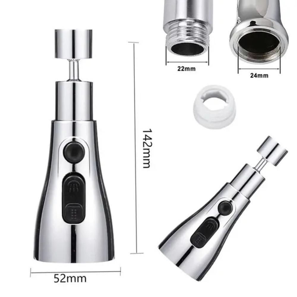 3-in-1 Kitchen Tap – Stainless Steel, 3 Water Modes for Cooking, Washing & Cleaning Fruits & Vegetables, Durable & Stylish