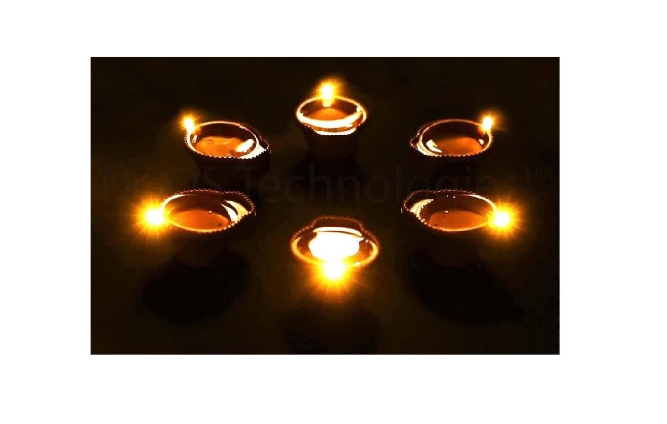 AquaLume LED Water Sensor Diyas – Flameless, Reusable & Colorful (Pack of 6/12/18/24) for Diwali & Festivals