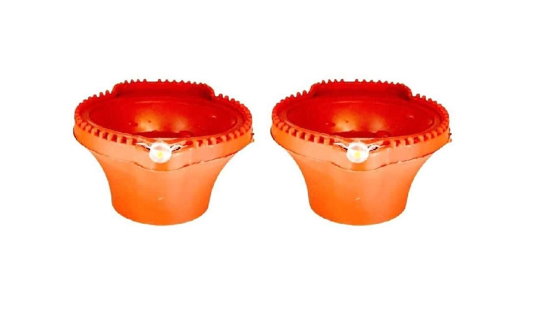 AquaLume LED Water Sensor Diyas – Flameless, Reusable & Colorful (Pack of 6/12/18/24) for Diwali & Festivals