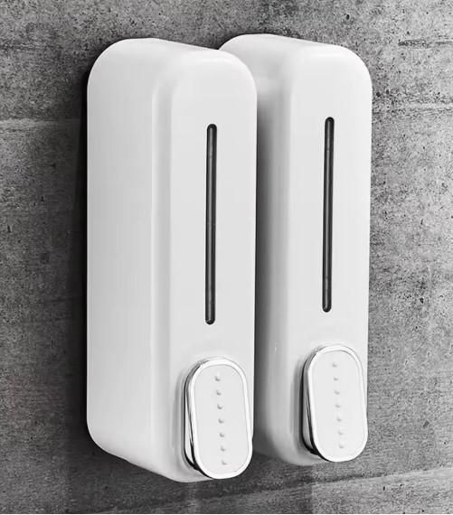 LuxePress Wall-Mounted Soap Dispenser – Refillable, Leakproof, Easy Press Design for Bathroom & Kitchen