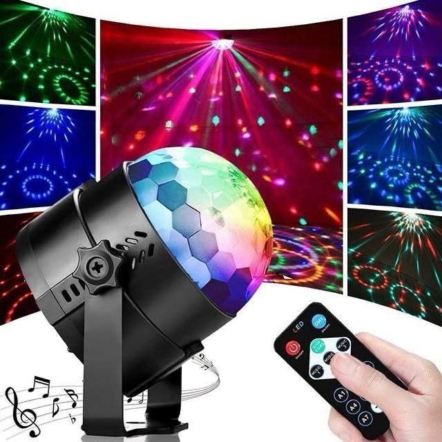 DanceVibe Light – Multicolor LED Disco/Party Light with Music Sync, USB/Battery Powered for Home, Bedroom, Dance Floor & Events