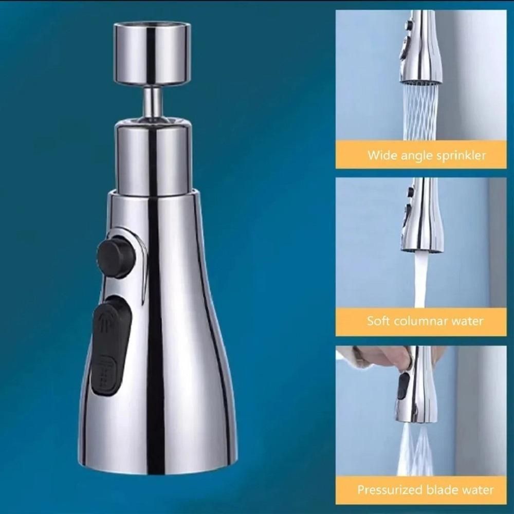 3-in-1 Kitchen Tap – Stainless Steel, 3 Water Modes for Cooking, Washing & Cleaning Fruits & Vegetables, Durable & Stylish