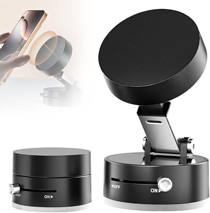 AuraGrip 360° Magnetic Phone Stand – Foldable, Strong Grip Holder for Desk, Car & Bedside