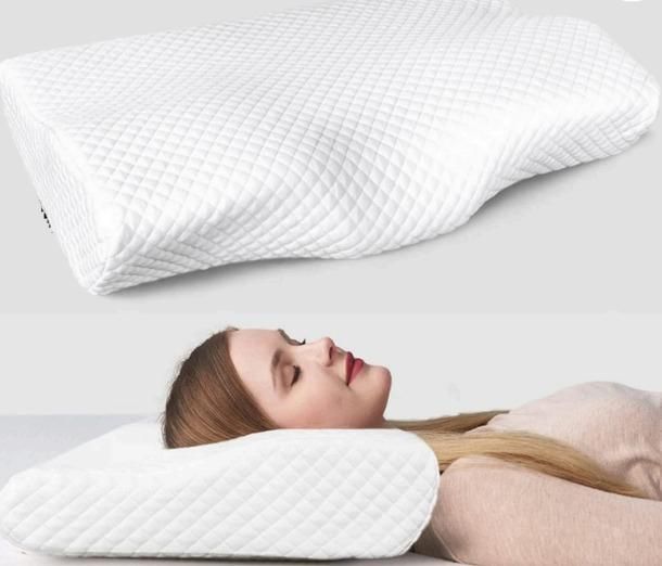 SleepWell Neck Support Pillow – Ergonomic Memory Foam for Travel, Home & Office | Pain Relief & Comfortable Sleep
