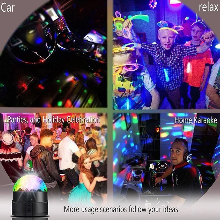 DanceVibe Light – Multicolor LED Disco/Party Light with Music Sync, USB/Battery Powered for Home, Bedroom, Dance Floor & Events