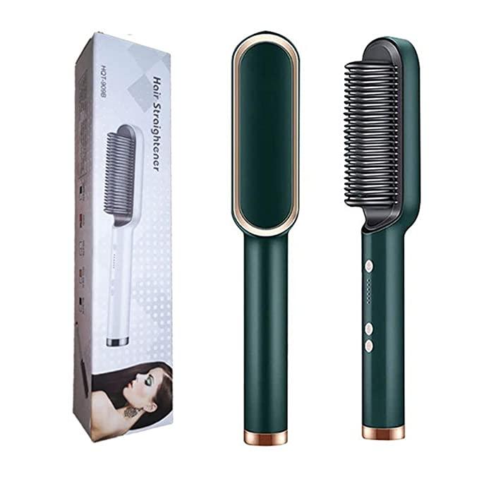 SilkWave 3-in-1 Comb Brush – Hair Straightener, Detangler & Anion Massager for All Hair Types | Quick Salon-Style Hair in Minutes