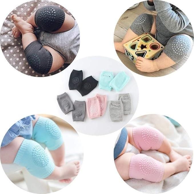 SoftNest Baby Knee Pads – Soft, Breathable Crawling Pads (2 Pairs) for Safe & Comfortable Baby Movement