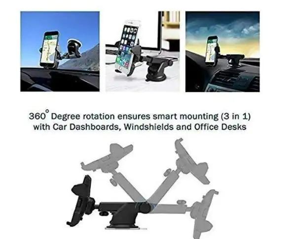 DashFlex Mobile Holder – Adjustable Phone Stand for Car, Desk & Bedside | Secure, Hands-Free Viewing Anywhere