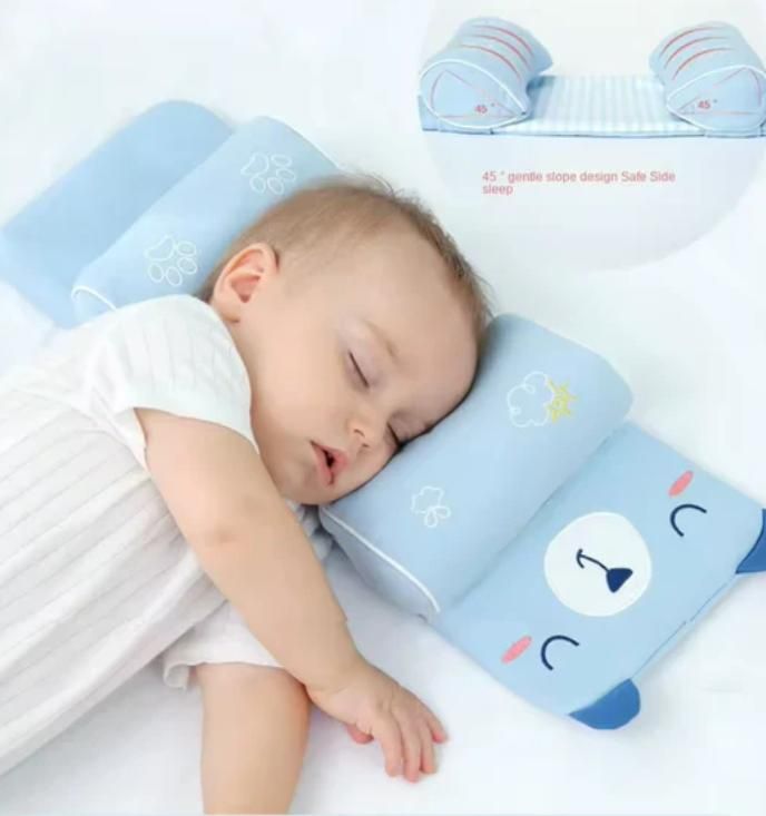 Baby Shaping Head Support Pillow – Soft, Breathable Anti-Flat Head Cushion for Newborns & Infants