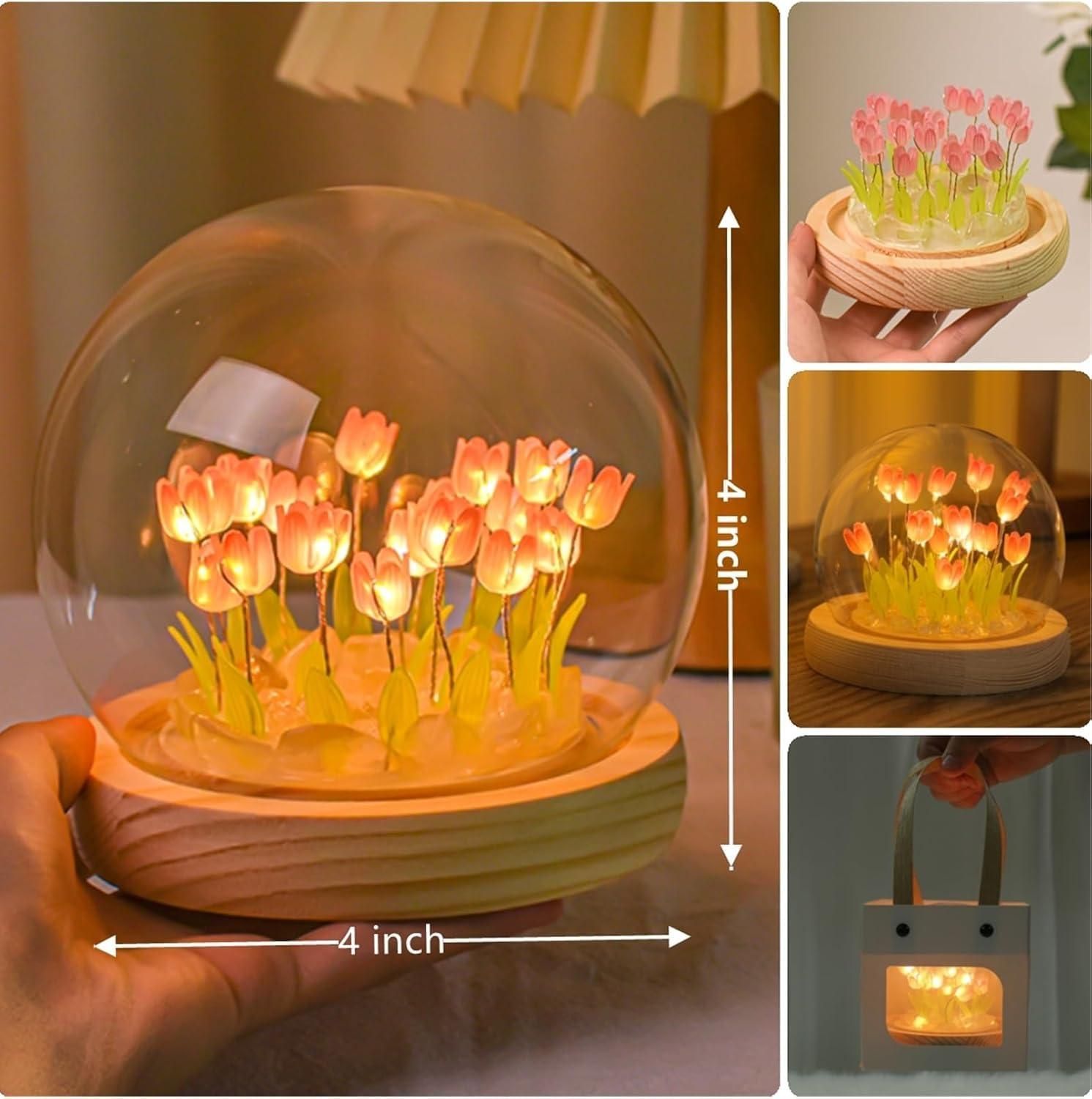 GlowNest LED Touch Lamp – Multicolor Ambient Light, Compact Design for Bedroom, Living Room & Kids Room