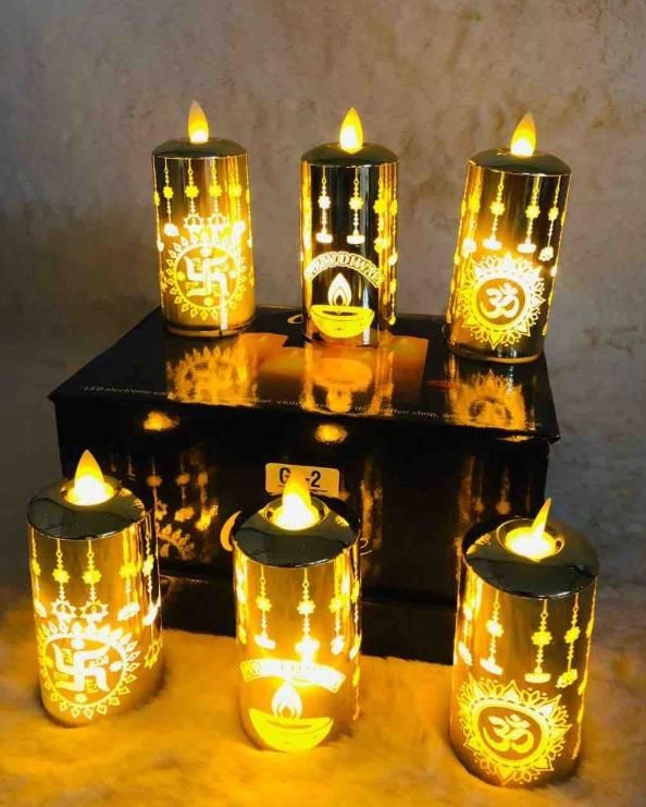 FlameGlow LED Light – Realistic Flickering Flame LED, Battery/USB Powered for Home, Bedroom, Table Decor, Parties & Festivals