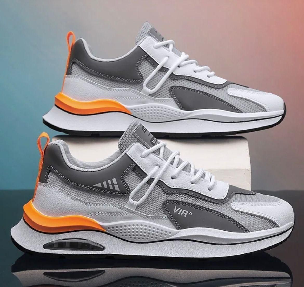 EliteWalk Lightweight Casual Shoes – Ultra-Comfortable, Breathable & Durable Men’s Sneakers | White Synthetic Airmix Sole Design