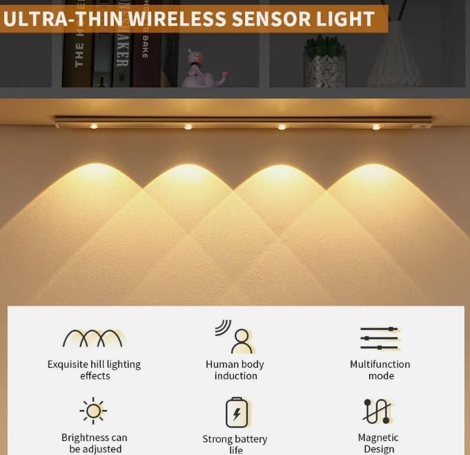 ZenGlow Motion LED – Smart, Dimmable & Color-Changing Motion Sensor Light, USB Rechargeable for Hallways, Closets & Bedrooms