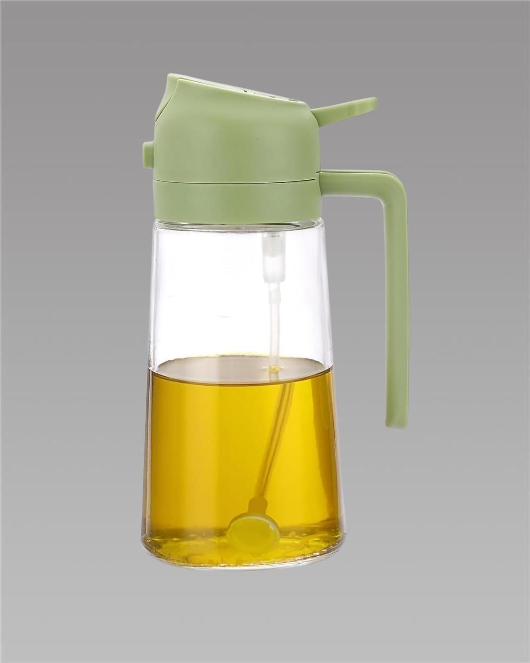 SmartSpray Oil Dispenser – 2-in-1 Glass Spray & Pour Bottle for Cooking, BBQ, Salad & Baking | 500ml Leak-Proof Kitchen Tool
