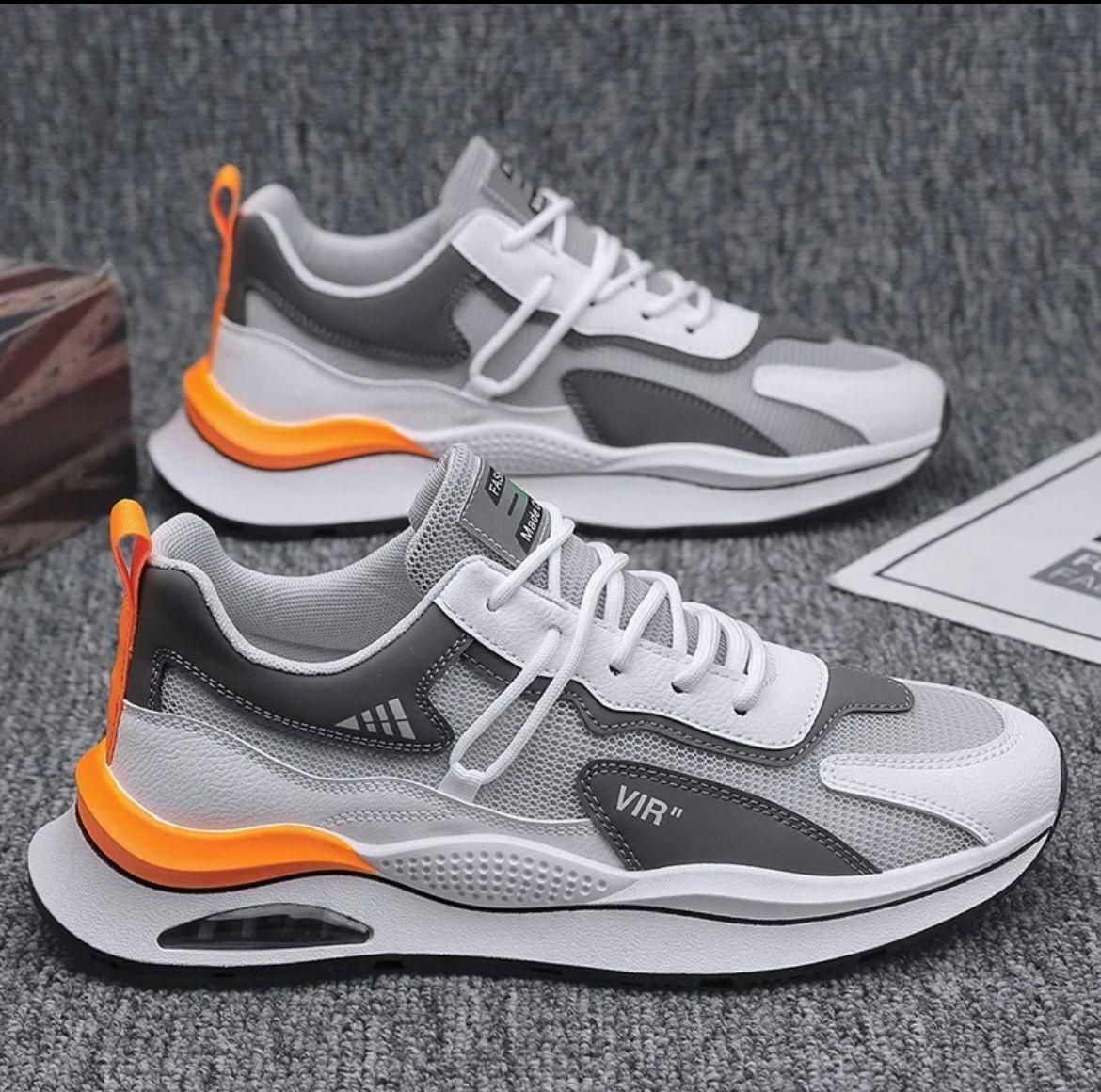 EliteWalk Lightweight Casual Shoes – Ultra-Comfortable, Breathable & Durable Men’s Sneakers | White Synthetic Airmix Sole Design