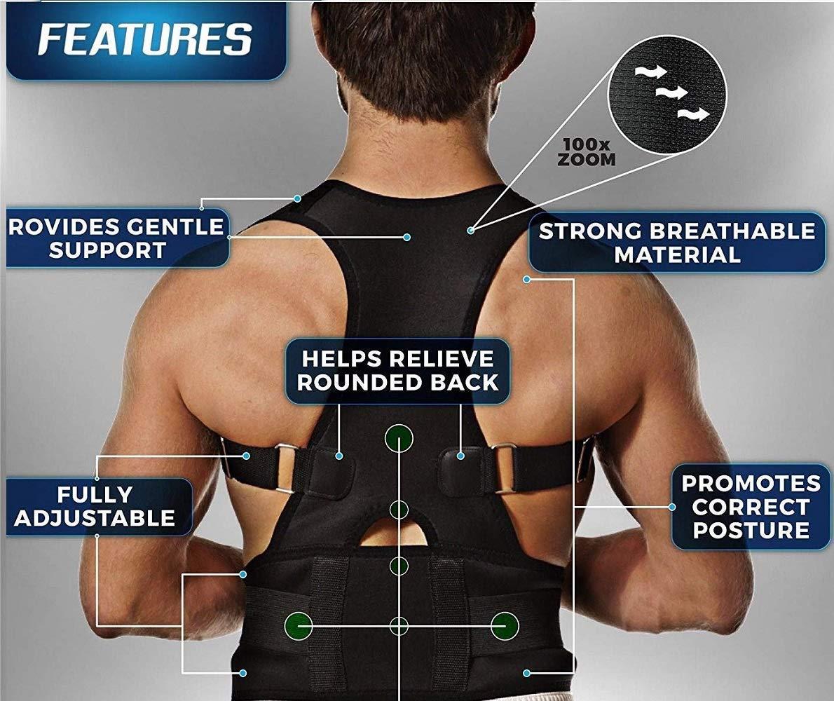 BackAlign Posture Belt – Adjustable, Breathable Back Support Belt for Men & Women, Corrects Posture & Relieves Back Pain