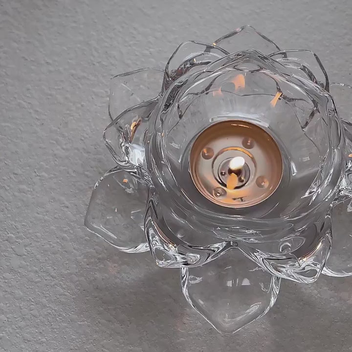 LotusGlow Candle Holders – Lotus-Shaped Tea Light Holders, Elegant & Decorative for Home, Pooja, Diwali & Table Decor