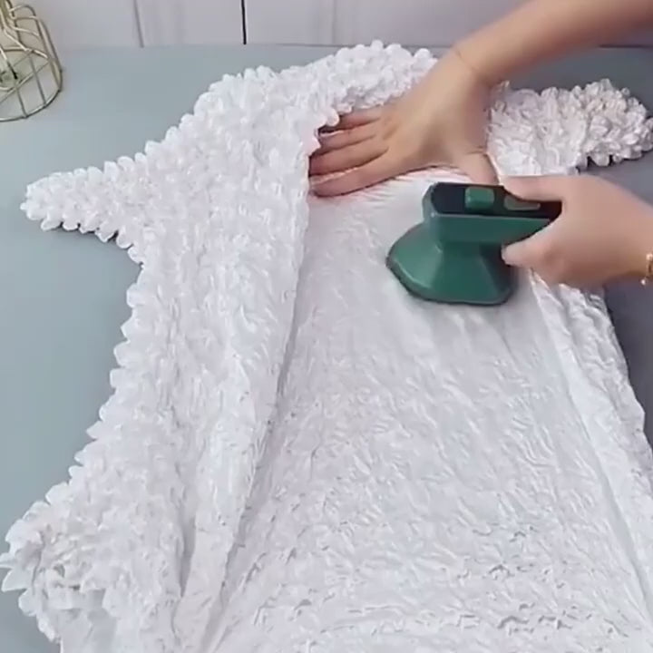 LuxeSteam Handheld Iron – Titanium Panel, Travel-Friendly & Portable Steam Iron for Quick Wrinkle Removal on Multiple Fabrics