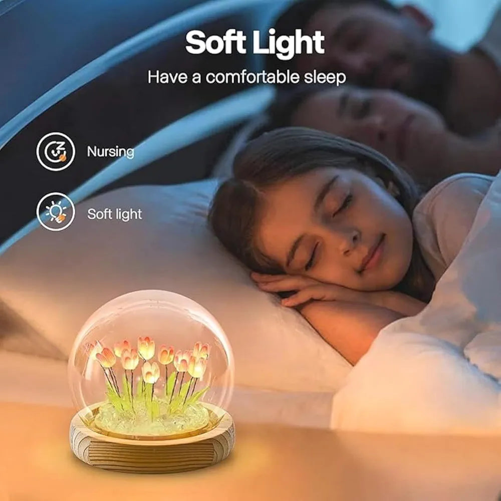 GlowNest LED Touch Lamp – Multicolor Ambient Light, Compact Design for Bedroom, Living Room & Kids Room
