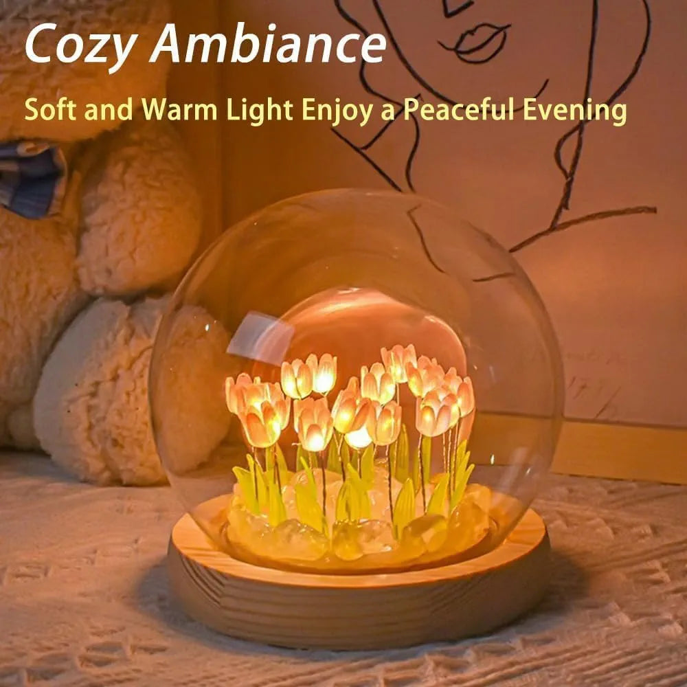 GlowNest LED Touch Lamp – Multicolor Ambient Light, Compact Design for Bedroom, Living Room & Kids Room
