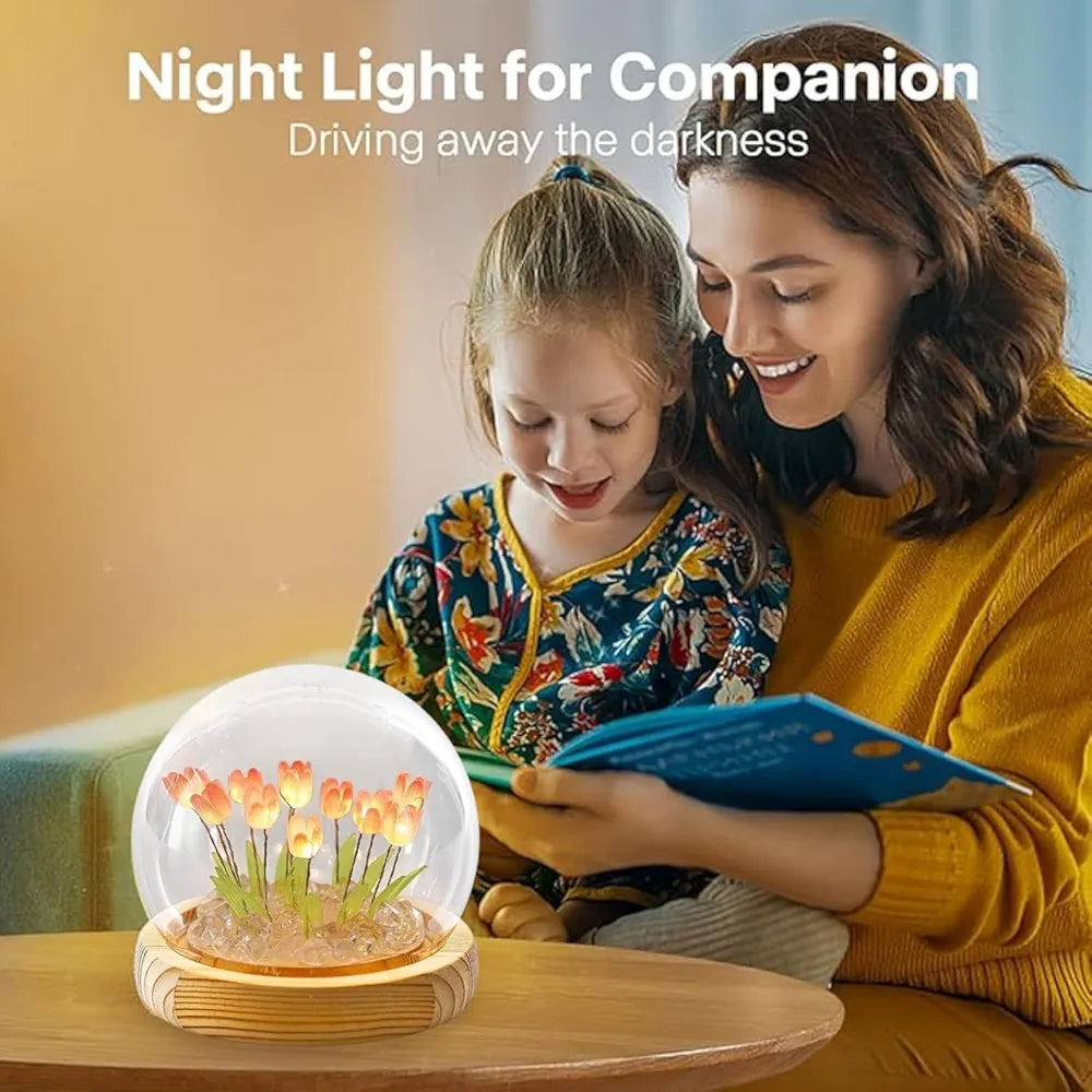 GlowNest LED Touch Lamp – Multicolor Ambient Light, Compact Design for Bedroom, Living Room & Kids Room